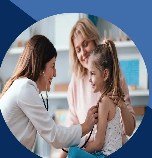 A One Medical provider with a young patient