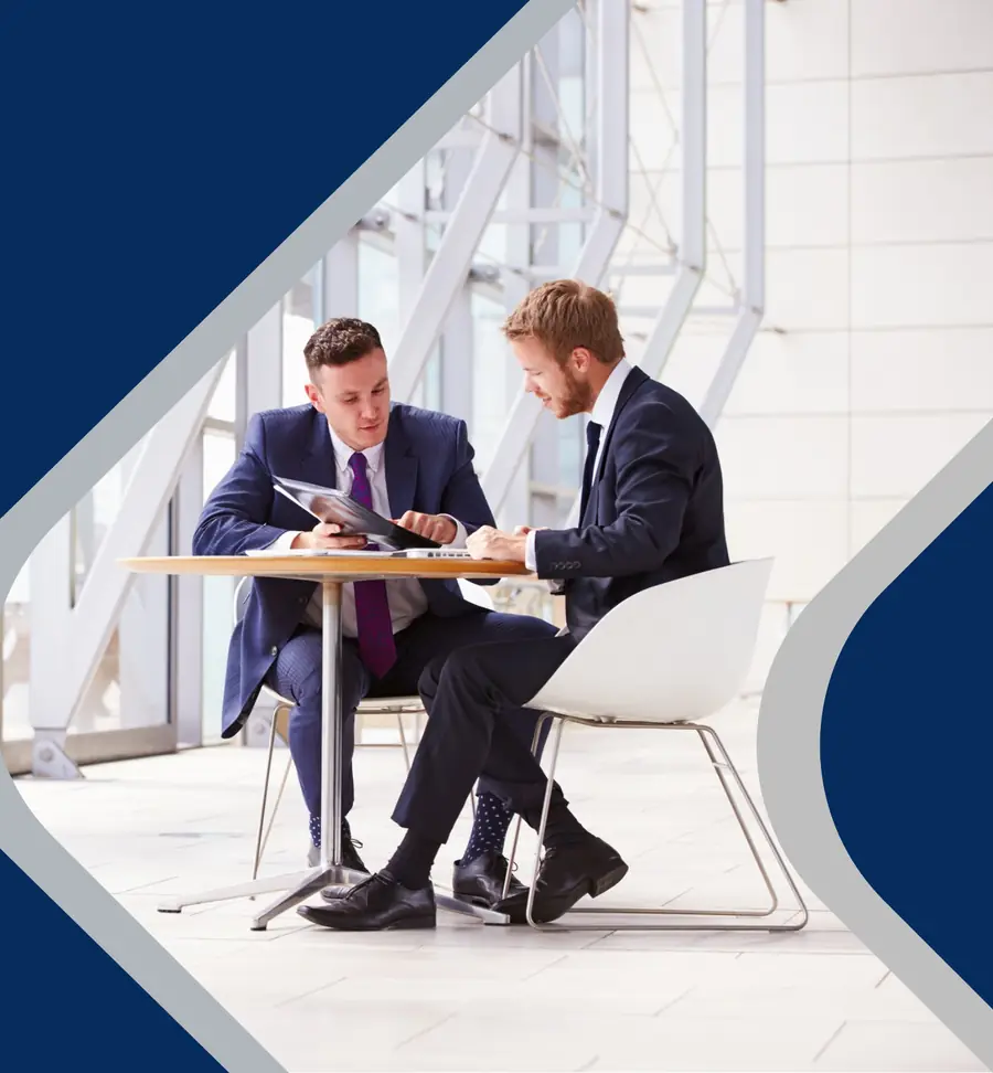 An Emplova advisor meeting with a business owner