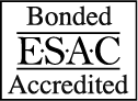 Bonded ESAC Accredited